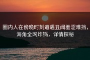 圈内人在傍晚时刻遭遇丑闻羞涩难挡，海角全网炸锅，详情探秘