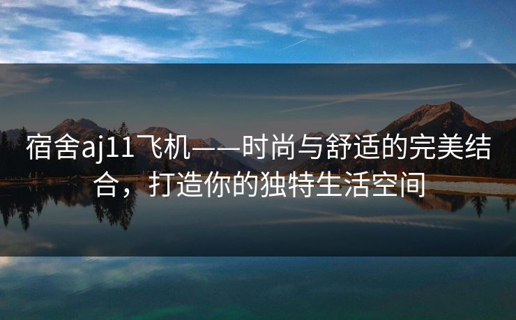 宿舍aj11飞机——时尚与舒适的完美结合，打造你的独特生活空间